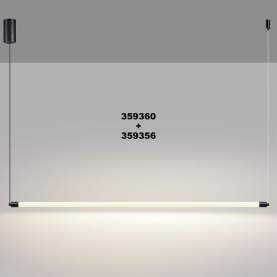 359356 KONST NT24 050 черный Светильник линейный светодиодный IP20 LED 15W 170-265V 4000K 1280Лм VITZ