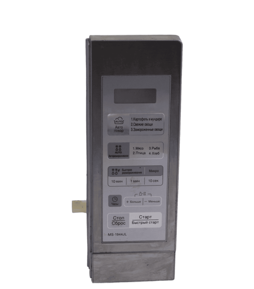 Сенсорная панель кнопок (мембрана) для СВЧ LG MS-1944JL в сборе с пластиковой панелью