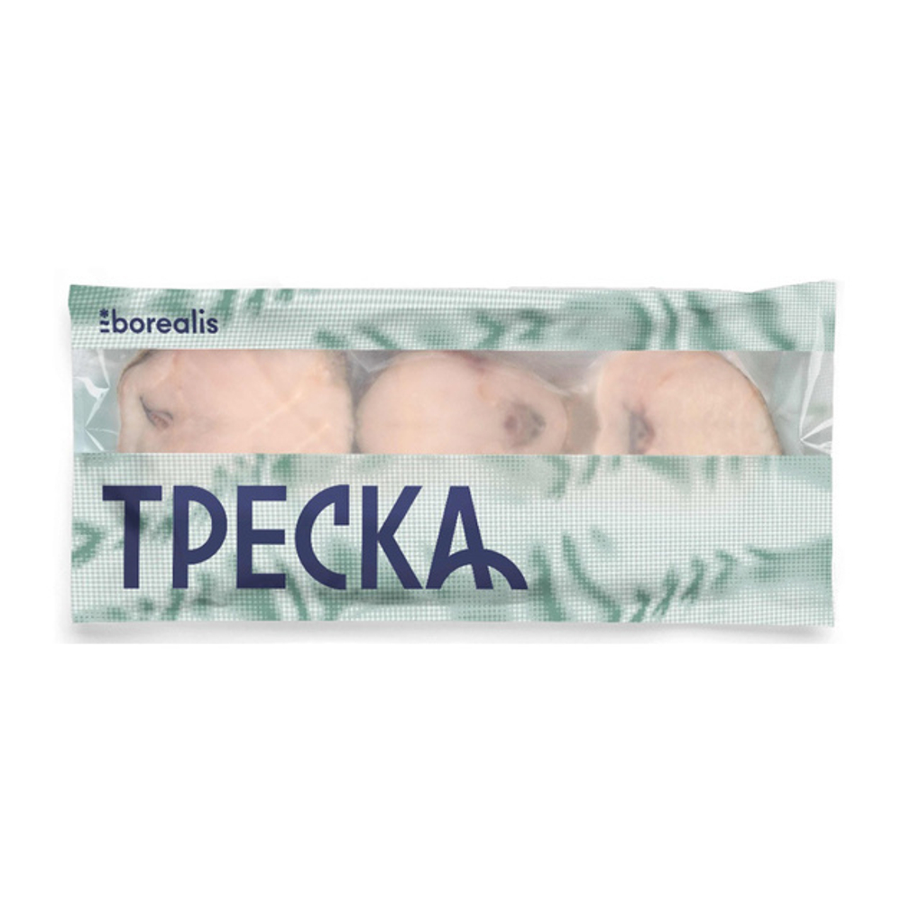 Треска Стейк Свежемороженый 600г