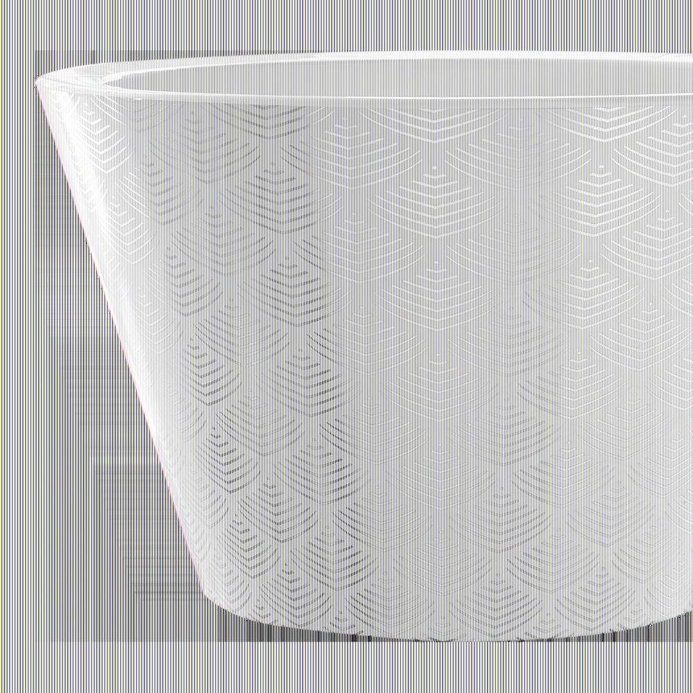 Кашпо для цветов пластиковое 3л d-19 см «Флейк» Пудровый (фольга)