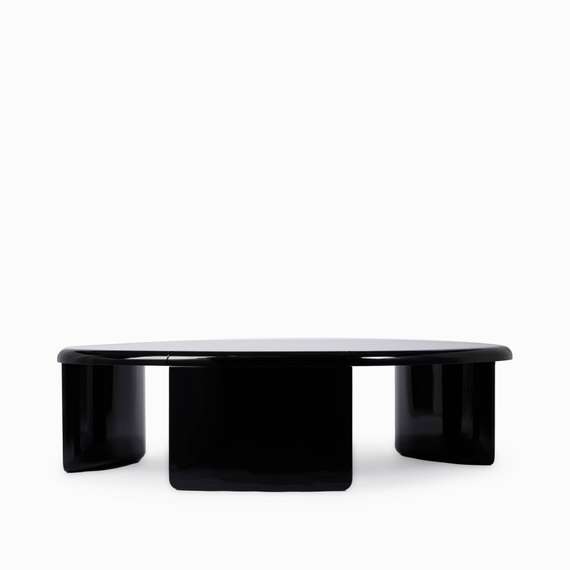 Кофейный стол Drew 119х108 см, черный глянец