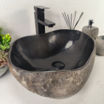 Раковина из речного камня RS-65455 44*37*15 0861
