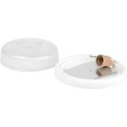 Светильник ЭРА НБО 05-100-001 с ободком Рондо пластик/стекло IP44 E27 max 100Вт круглый белый