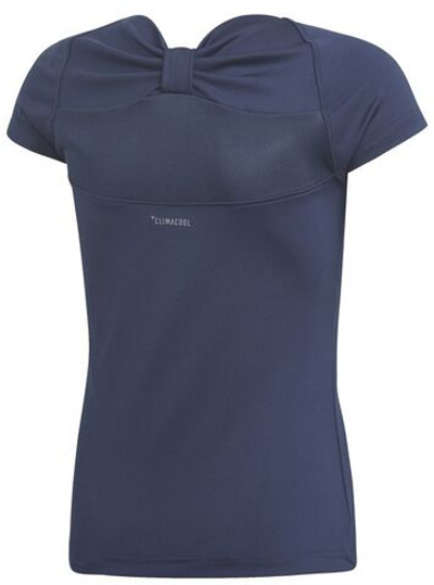 Футболка для девочки теннисная Adidas G Ribbon Tee - collegiate navy