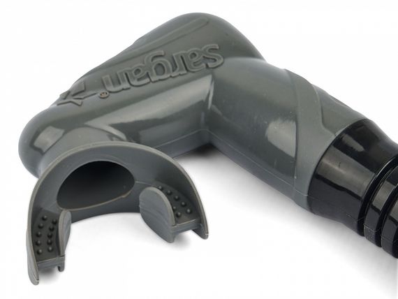 Набор маска+трубка в сумке Sargan Сталкер-Н серый/черный