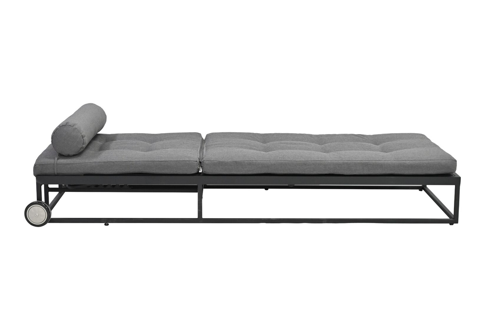 Шезлонг-лежак Besta Fiesta КИОТО алюминий текстилен, серый