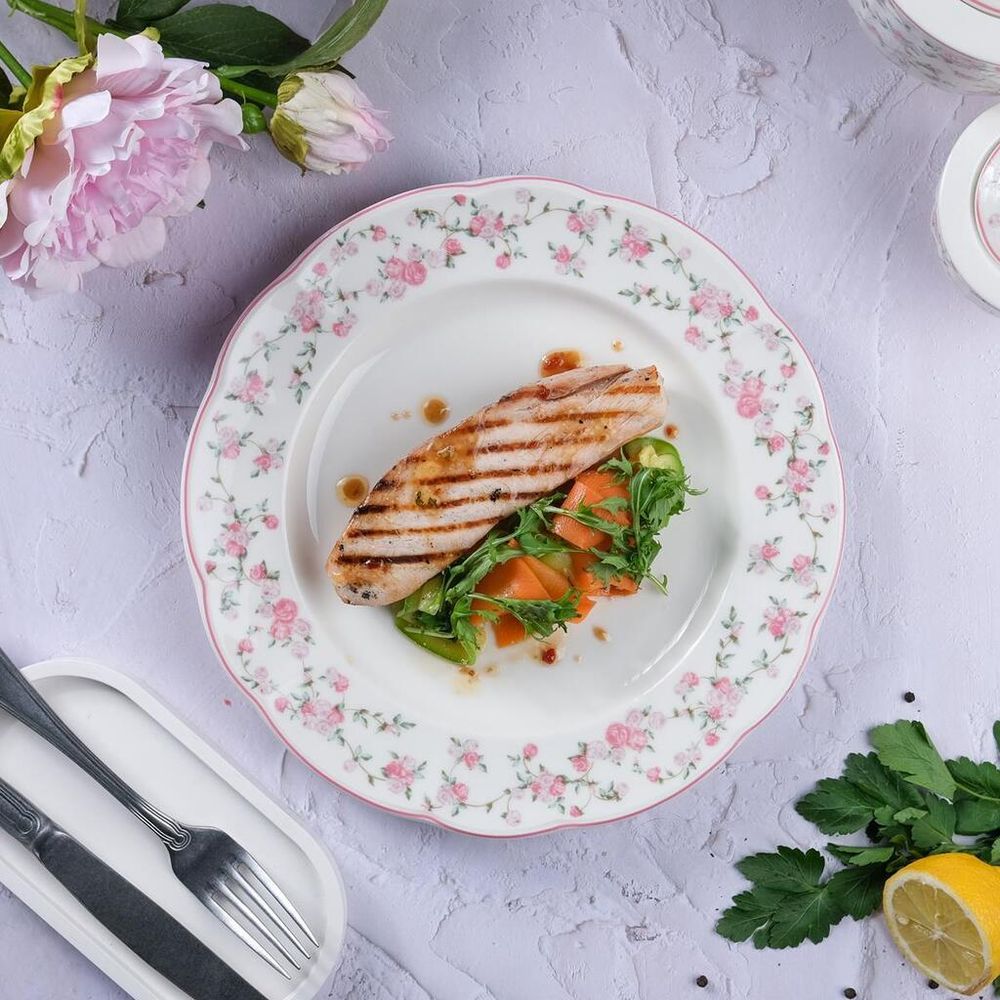 Тарелка d 27 cм Retro Ritz-La Vie En Rose Noble [6]