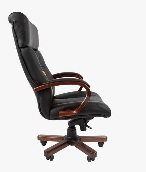 Офисное кресло Chairman 421 Россия нат.кожа/экокожа черная (мультиблок)