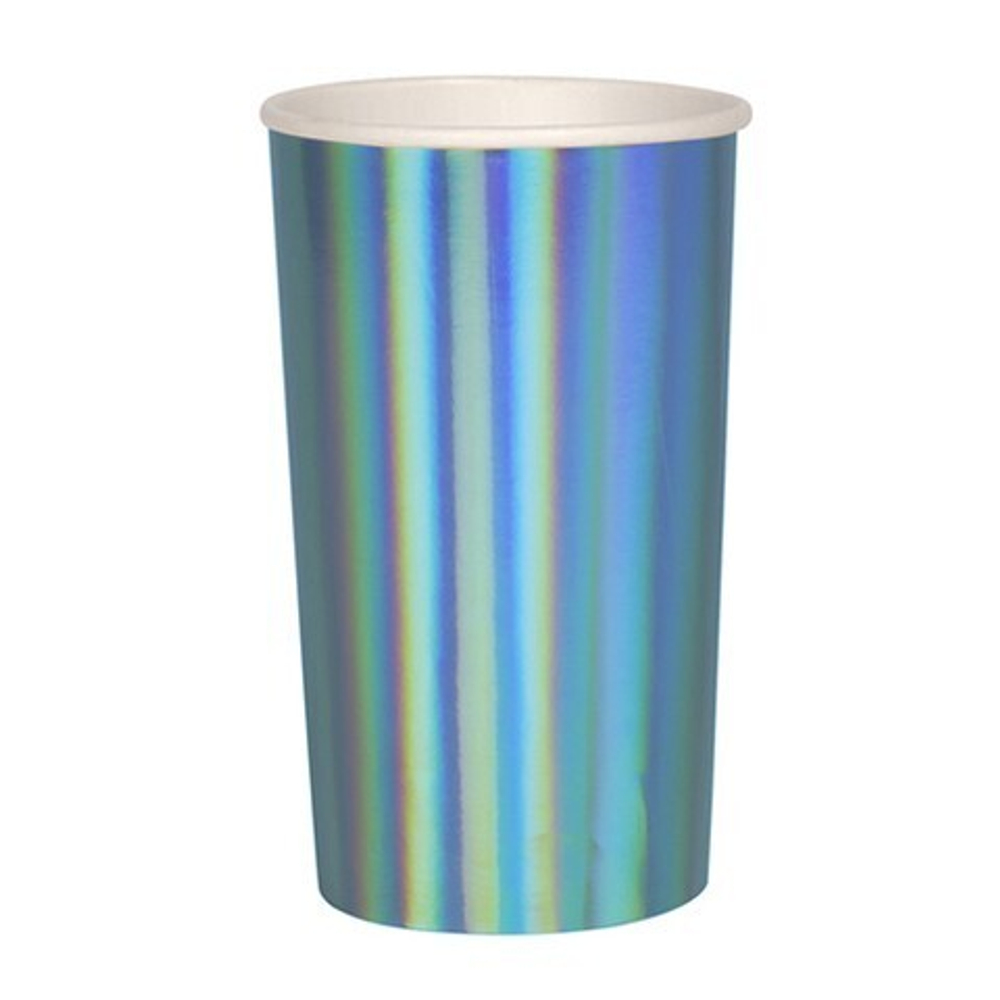 Высокие стаканы "Holographic Blue" 8 шт.