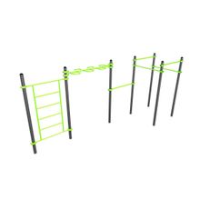 W245 Воркаут (шведская стенка, рукоход-змеевик, 5 перекладин) ZAVODSPORTA