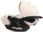 Детская коляска Peppy Tecla 3 в 1 с автокреслом Verona Beige Shadow Black Chrome Edition Черный