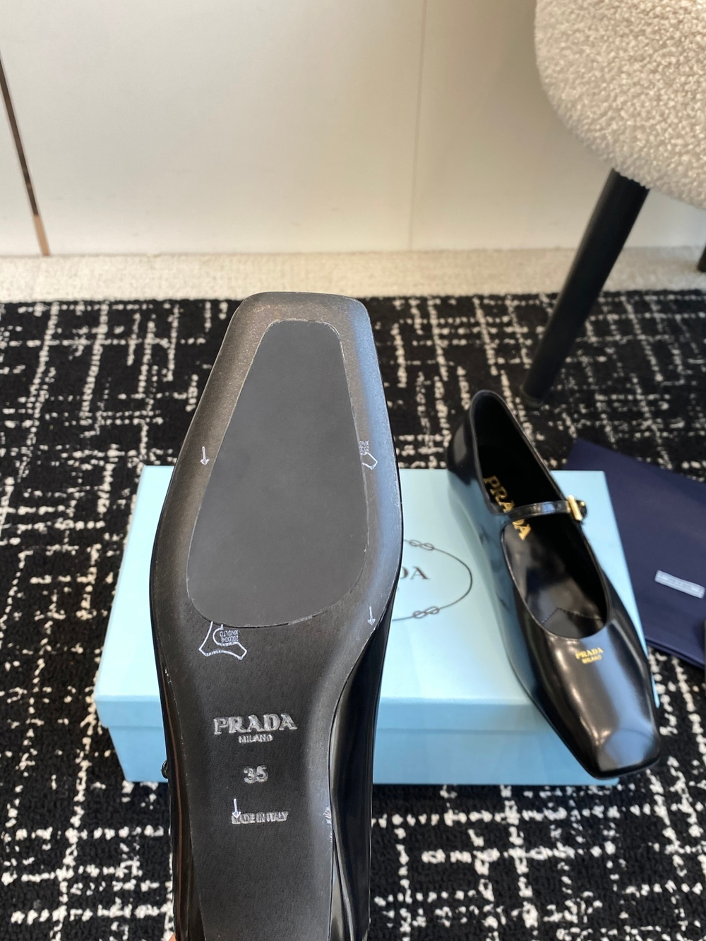 Prada Mary Jane Ballerinas