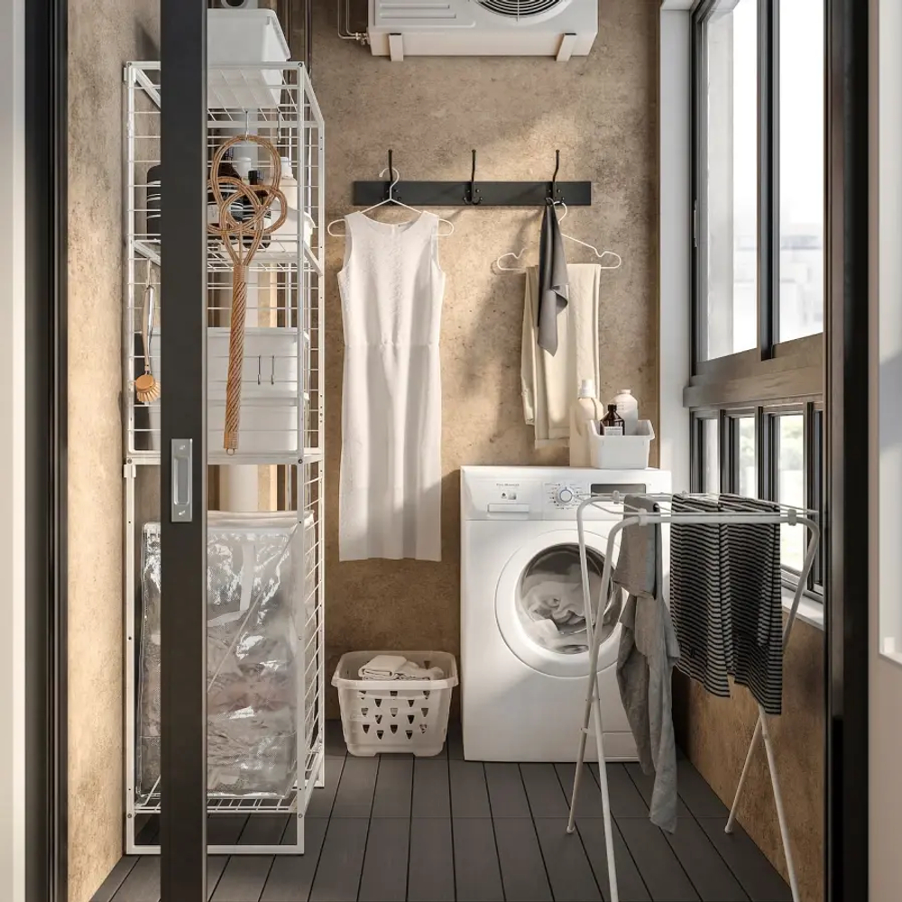 Шкаф - JOSTEIN  IKEA/ ЙОСТЕЙН  ИКЕА, 180х62 см , белый