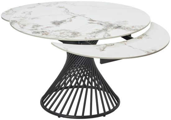 Стол BUENO 120 GLOSS GOLDEN JADE SOLID CERAMIC / BLACK