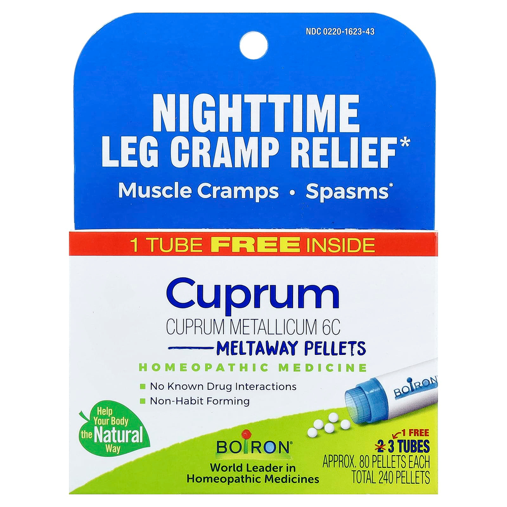 Boiron, Мед, гранулы Meltaway, 3 тюбика, прибл. 80 гранул каждая