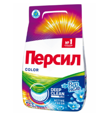 Стиральный порошок автомат COLOR Свежесть от Вернель, 3 кг