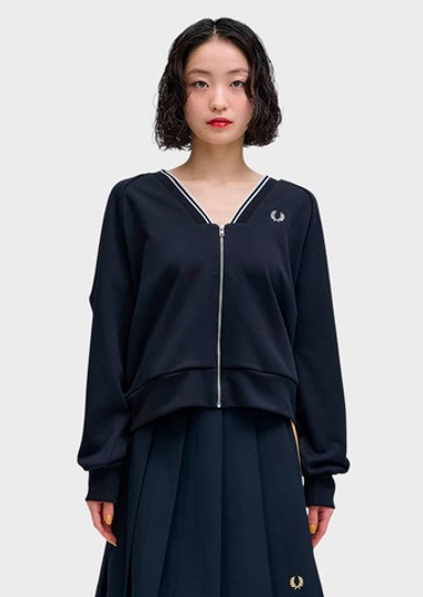 Толстовка FRED PERRY Sheer Tipped Swtshrt Cardigan