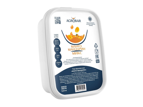 Манго-мандарин пюре, 250 гр