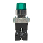 Переключатель BD21 2P с зел. подсветкой 24В NO PROxima EKF xb2-bk21-g-24