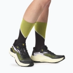 Женские Кроссовки для бега Salomon Genesis black/sulphur spring/orchid petal