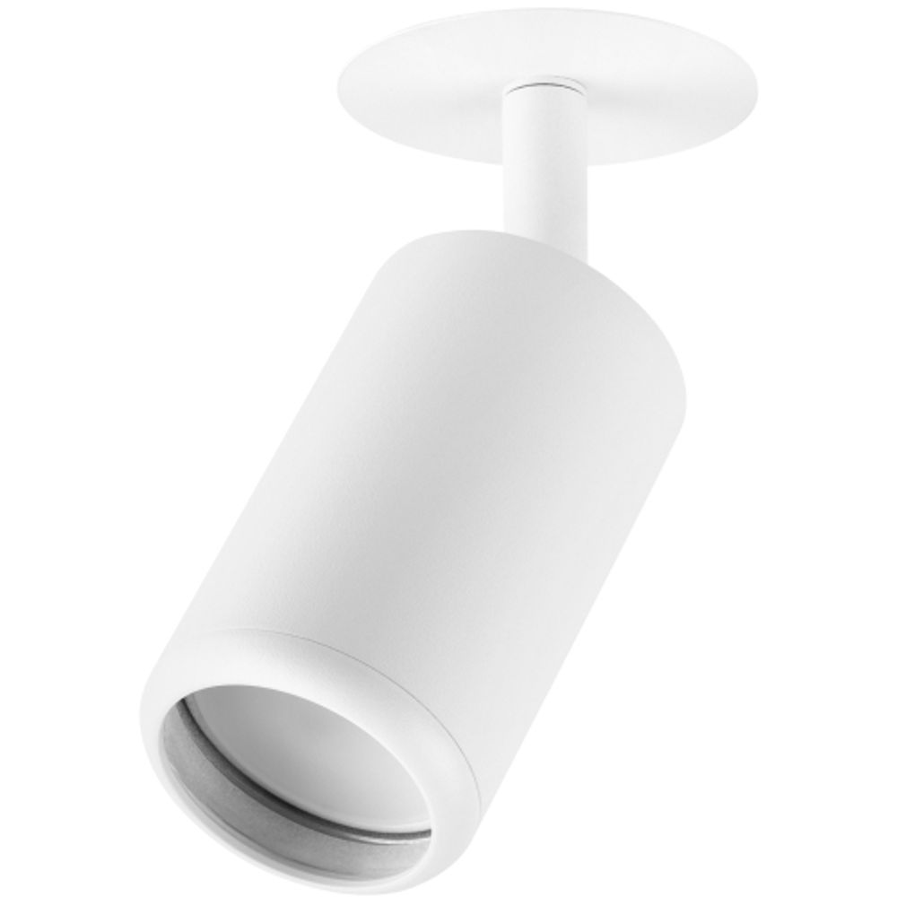 Светильник встраиваемый алюминиевый ЭРА KL106 WH под лампу MR16 GU10 белый матовый