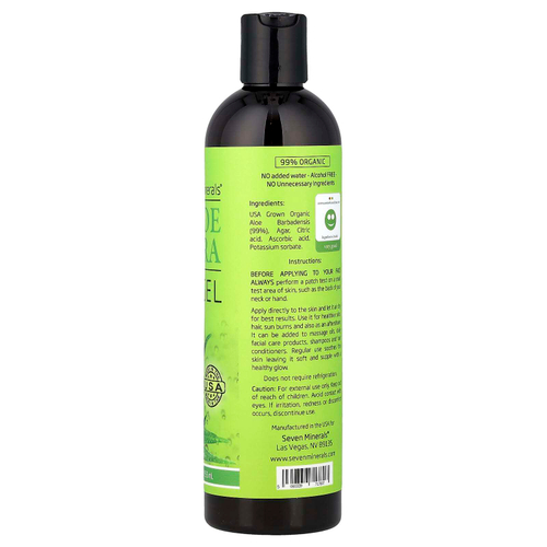 Seven Minerals, Гель алоэ вера, 355 мл (12 жидк. унц.)