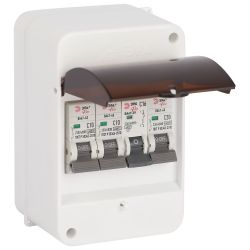 Корпус пластиковый навесной ЭРА SIMPLE КМПн 1/4 IP30 прозрачная крышка белый