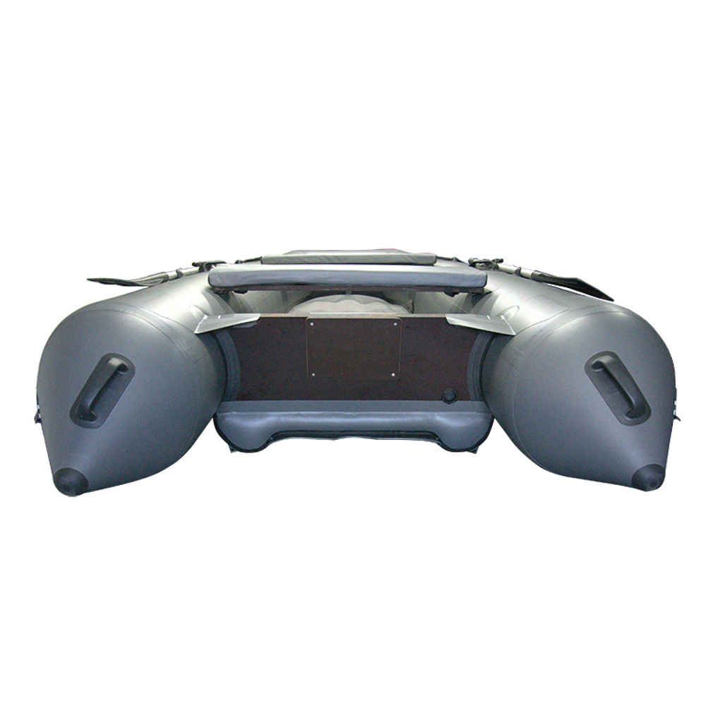 Моторная надувная лодка ПВХ HD 360 (килевое НДНД, "Морской дротик" ) серая