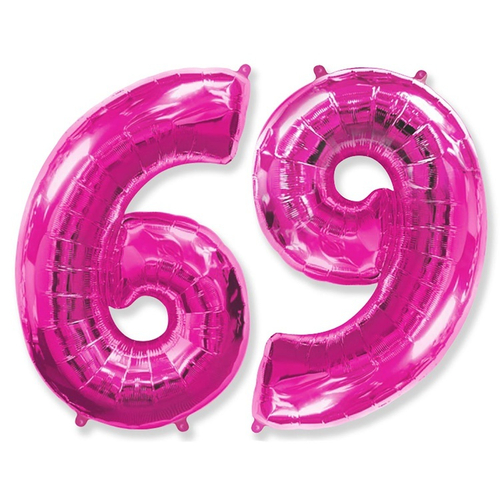 Цифра 6 фуксия 40" Fm