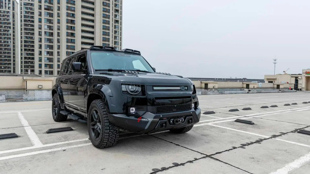 Алюминиевый передний бампер с лебедкой для LAND ROVER DEFENDER L663 2019+ Лэнд Ровер Дефендер