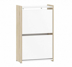 Тумба для обуви Симпл НМ 013.22 дуб сонома/белый