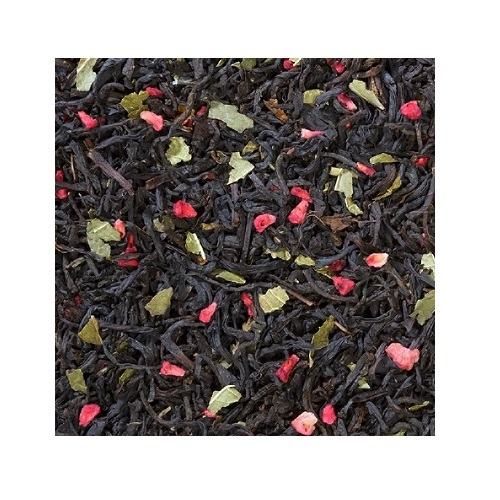 Черный ароматизированный чай Малина со сливками Конунг 500г