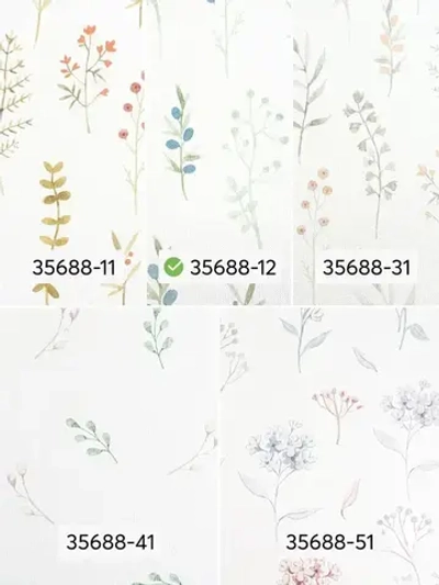 Обои флизелиновые Provance (Moda Interio), прованс веточки сине-зеленые, для прихожей, метровые