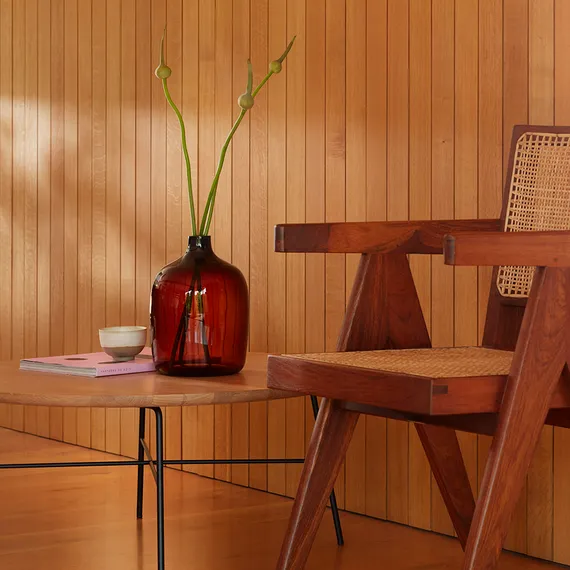 Ваза vessel, 27 см, коричневая