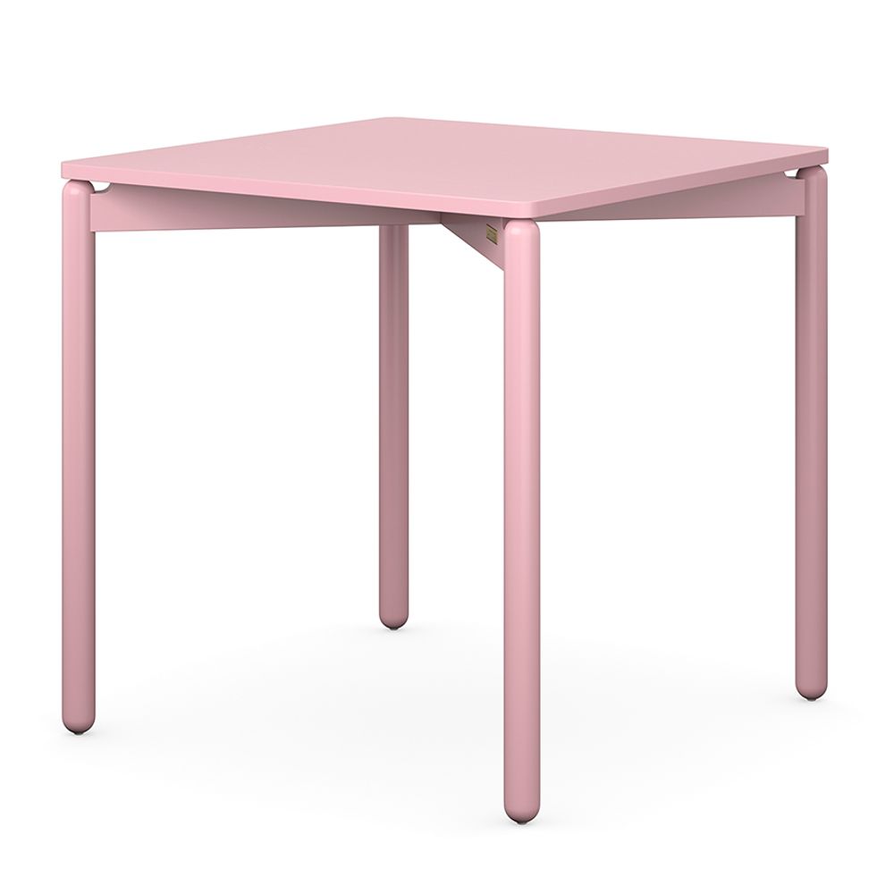 Стол обеденный Saga, 75х75 см, розовый
