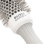 Olivia Garden Термобрашинг EXPERT BLOWOUT SPEED XL Wavy Bristles White&Grey 35 мм Серый