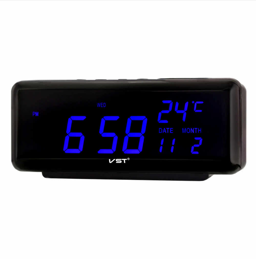 Часы VST-762W-5 Blue (Температура/дата/голос)