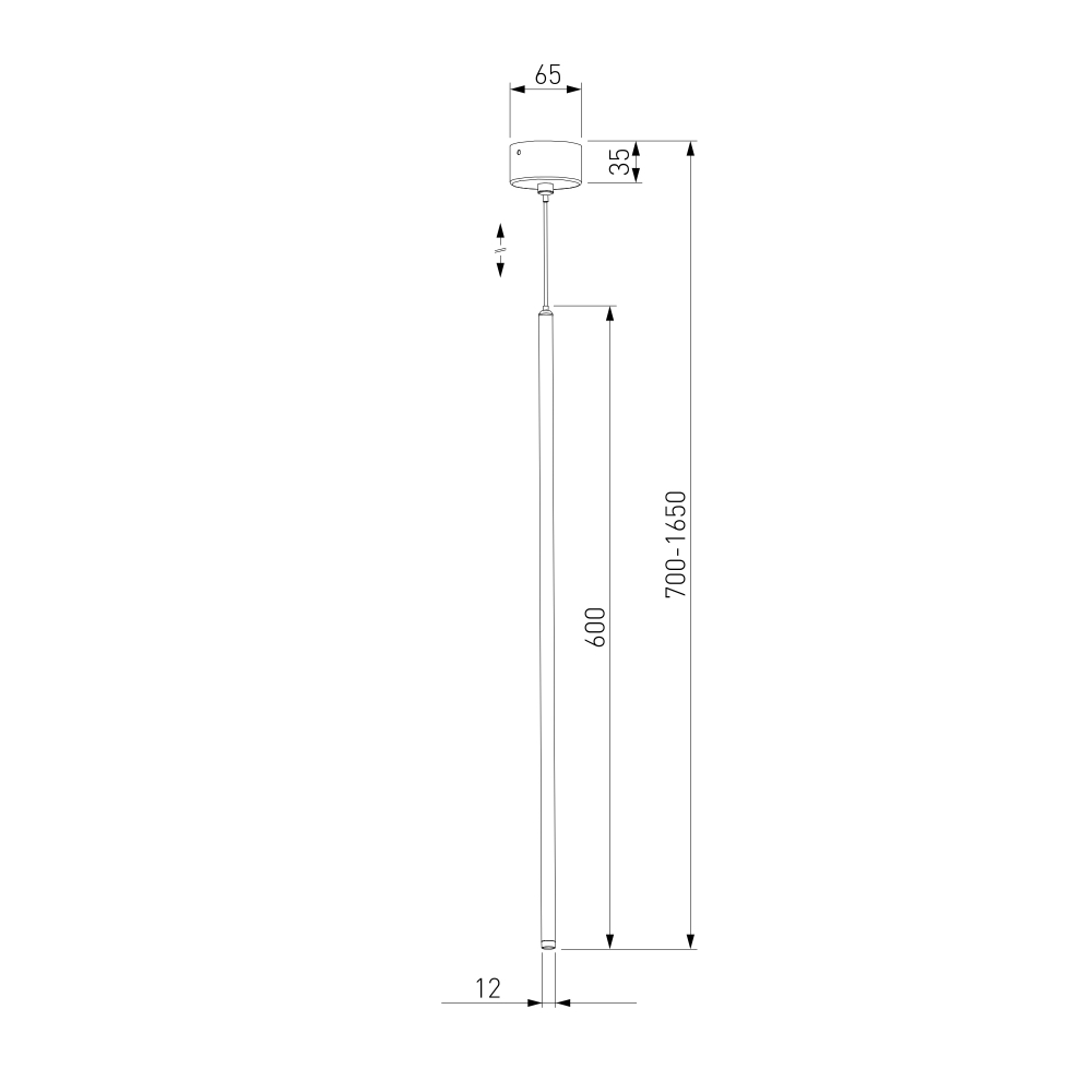 Подвесной светодиодный светильник Flinn 3W 4000К черный 50262 LED