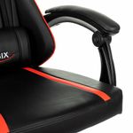 Кресло компьютерное BRABIX "Shooter GM-123", 2 подушки, экокожа, черное/красное, 533190