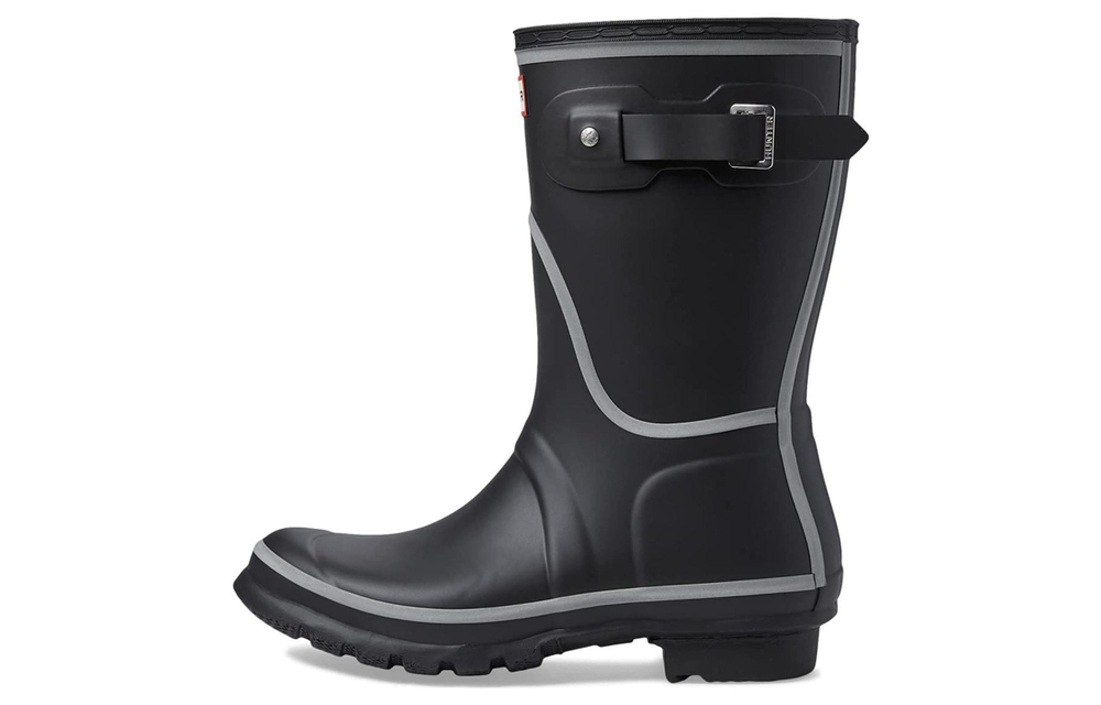 HUNTER Original Short Waterproof And Slip Resistant Comfortable Rain Boots Women"s Black
