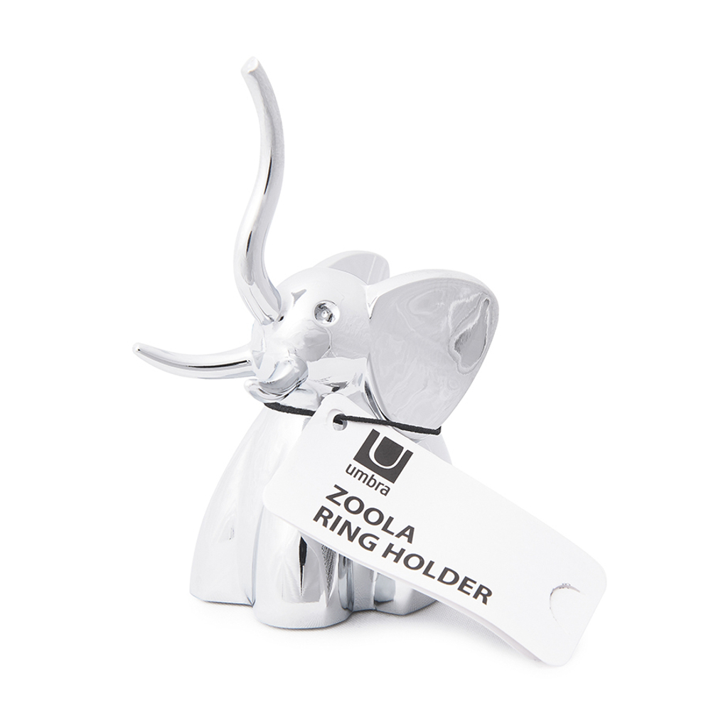 Подставка для колец zoola Слон хром