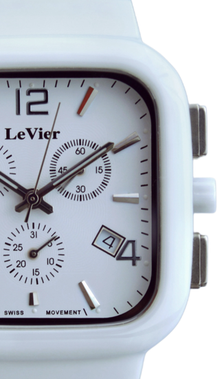 LeVier L 7520 M Wh Мужские наручные часы крупный план