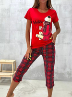 Пижама х/б бриджи+футболка УБФ007