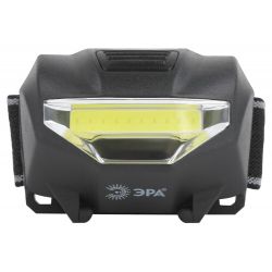 Фонарь налобный светодиодный ЭРА GB-501 Блэкджек на батарейках мощный яркий 3 режима черный