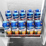 Высокий выдвижной блок для хранения, 350x500x(1259-1659) мм, 4 уровня