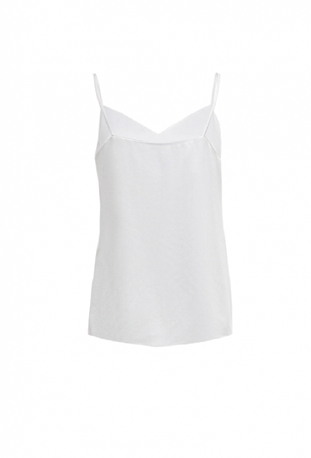 Топ на тонких бретелях белый 21-02-24 SS