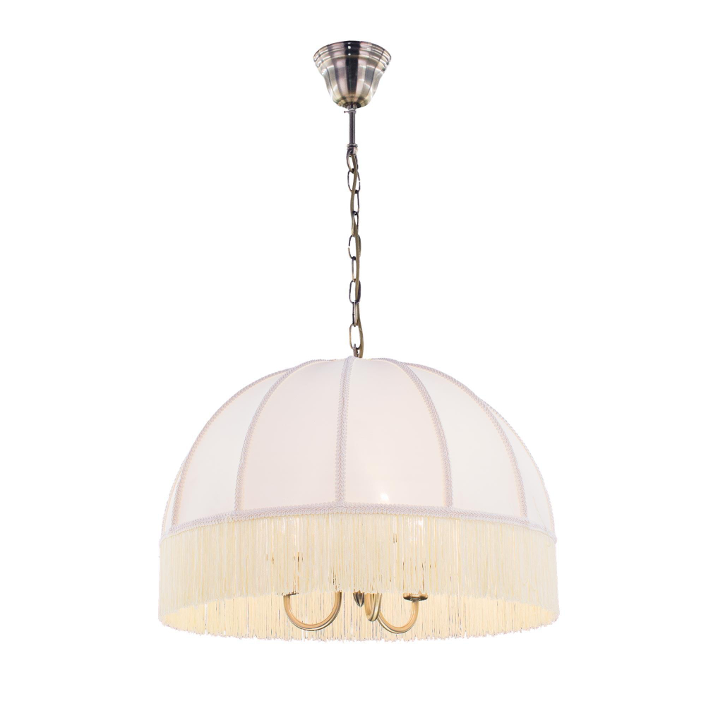 Citilux Базель CL407131 Люстра подвесная с бежевым абажуром