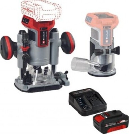 Фрезер аккумуляторный EINHELL PXC TP-RO 18 Set Li BL АКБ 4 Ач, ЗУ 4350410SET