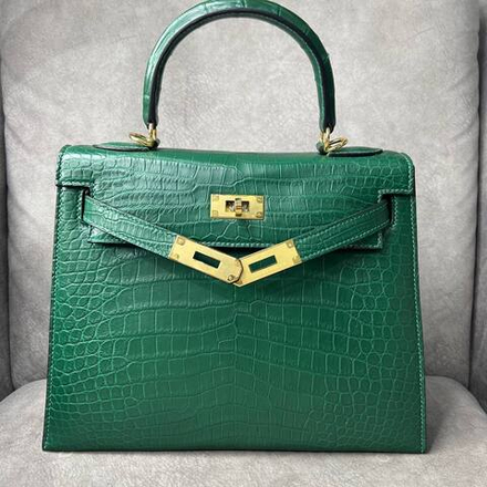 Сумка Hermes из кожи крокодила 25 см