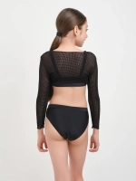 купальник раздельный спортивный 3 в 1 топ кроп парео